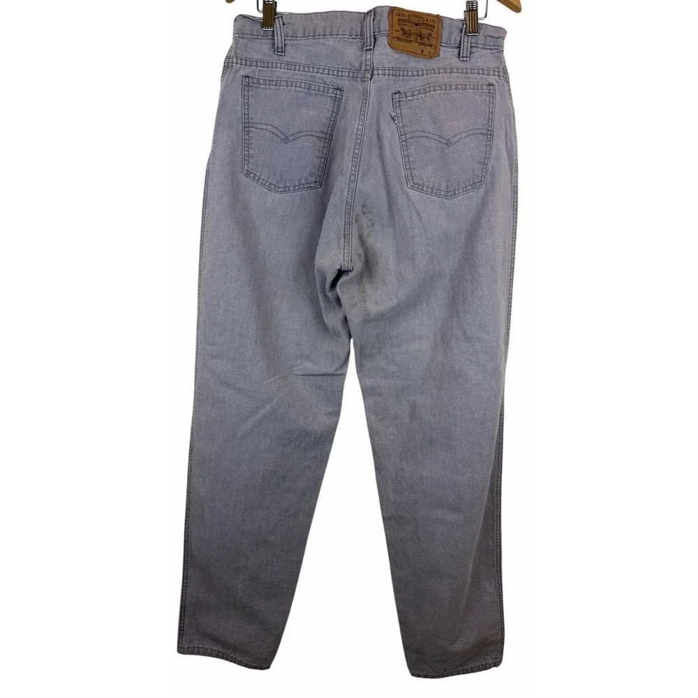 Levis 505 VINTAGE‎ Y2K Men's 32x33 Gray Straight Leg Denim Jeans USA